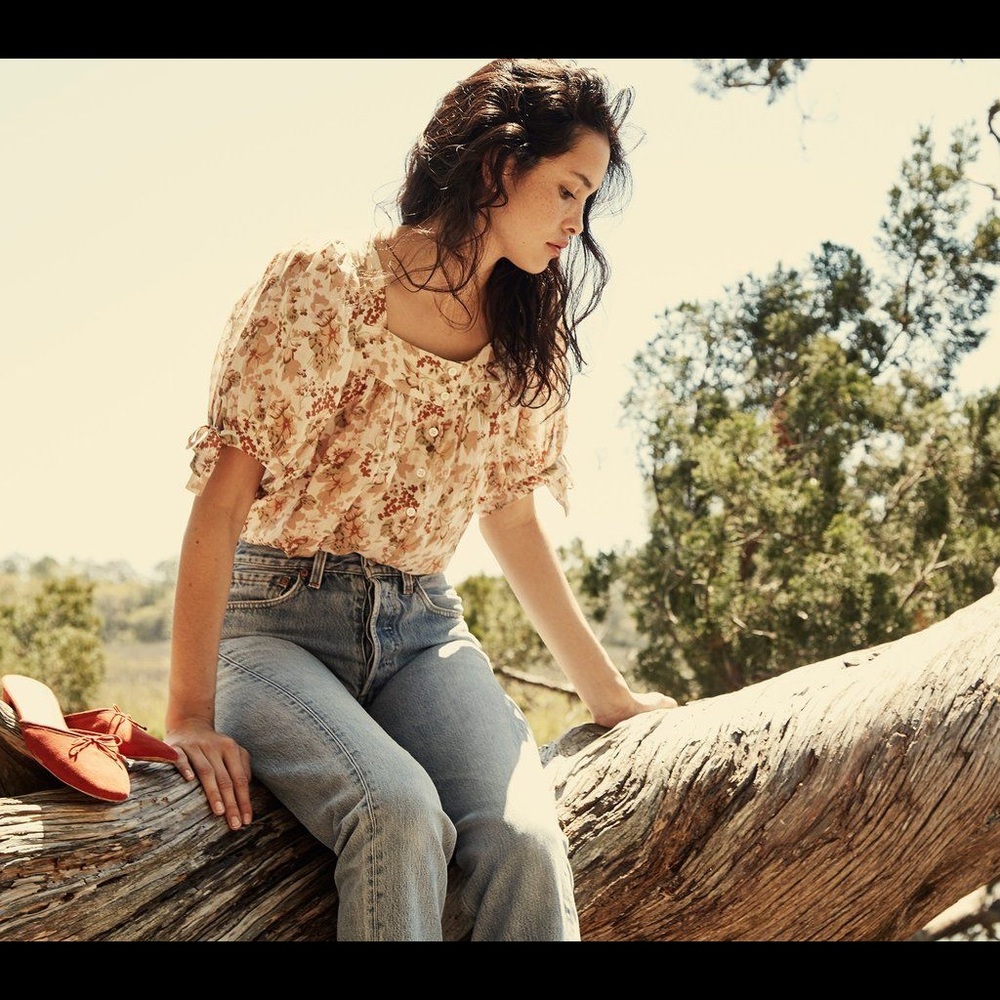 DÔEN Bae Top, Canyon Floral. Size M